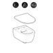 Унітаз Geberit iCon 500.784.01.1, без ободка, в комплекте с крышкой Duroplast, SoftClose 500.784.01.1 фото 2