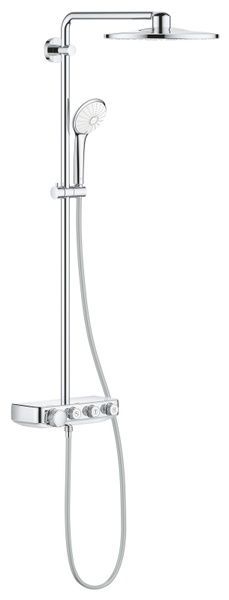 Душевая система наружного монтажа с термостатом Grohe 26507000, Хром 26507000 фото