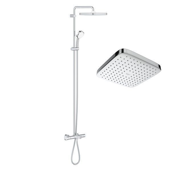 Tempesta Cosmopolitan System 250 Cube Душова система з термостатом для ванни (26691000) 26691000 фото