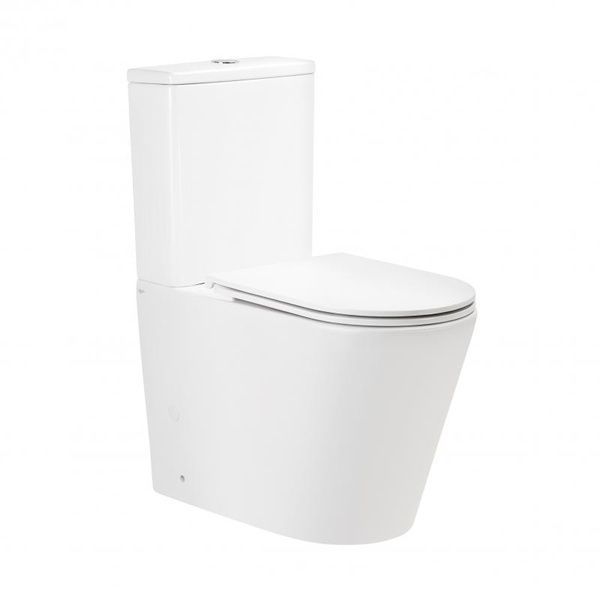Qtap Scorpio унитаз напольный Ultra Quiet гор. выпуск, нижний подвод, сиденье Slim Duroplast/ Soft-close/ Quick relase бачок 3/6L 670x360x850 мм WHITE SD00050897 фото