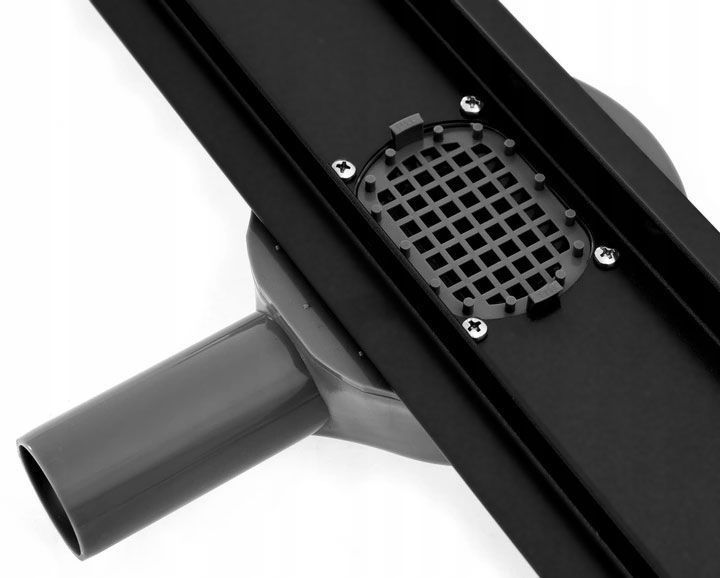 Трап для душу REA NEO PRO BLACK 2в1 чорний 80 см REA-G8907 фото