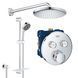 Душевая система наружного монтажа с термостатом Grohe UA202801R2, Хром UA202801R2 фото 1