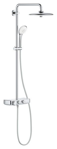 Душевая система наружного монтажа с термостатом Grohe 26509000, Хром 26509000 фото