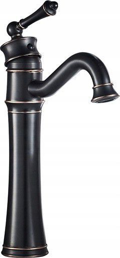 Змішувач для раковини (умивальника) REA VINTAGE OLD BLACK чорний високий REA-B0227 фото