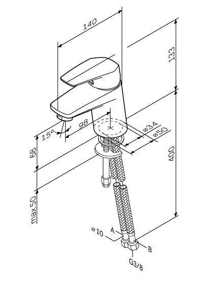 Смеситель для умывальника AM.PM F9002100 F9002100 фото