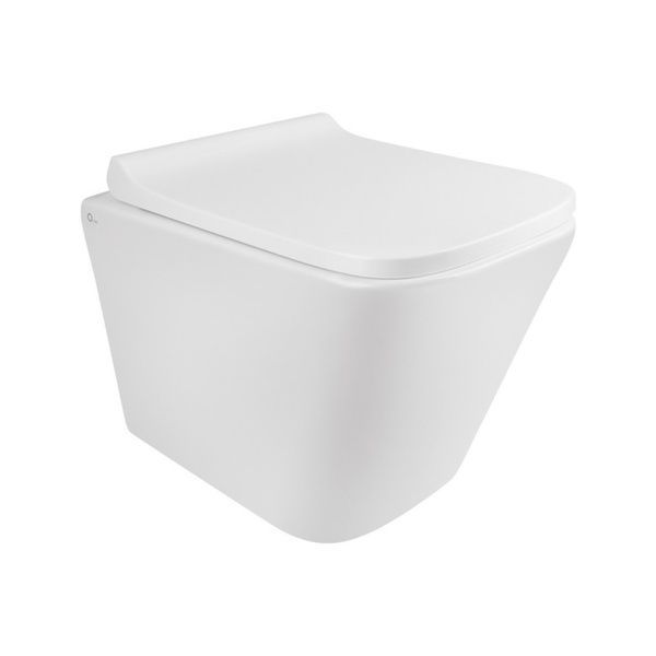 Комплект: Qtap Tern унитаз подвесной QT1733052ERW + Nest комплект инсталляции 4в1 (круглая клавиша Satin) QT0133M425 + QT0111M11111SAT SD00043021 фото