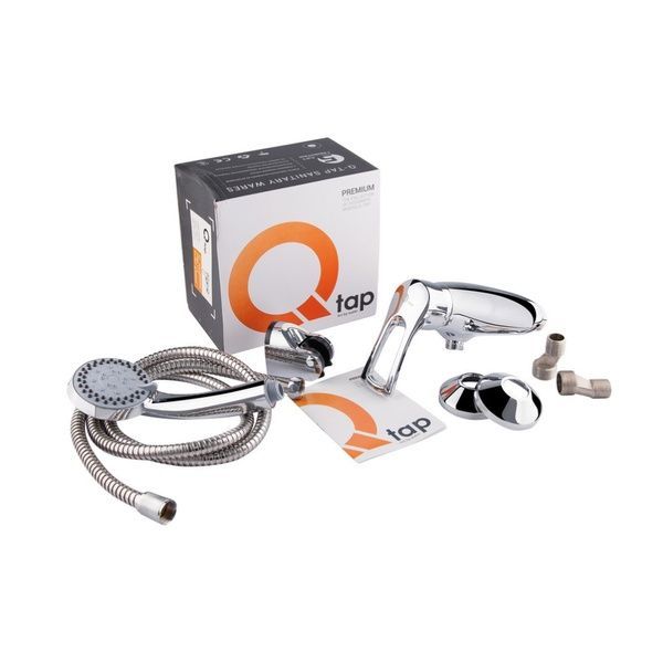 Змішувач для душу Hansberg 010 Chrome (k40) Qtap SD00030978 фото