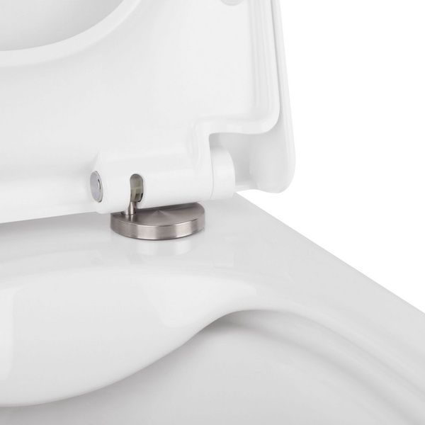 Комплект: Qtap Tern унитаз подвесной QT1733052ERW + Nest комплект инсталляции 4в1 (круглая клавиша Chrome) QT0133M425 + QT0111M11112CRM SD00043022 фото