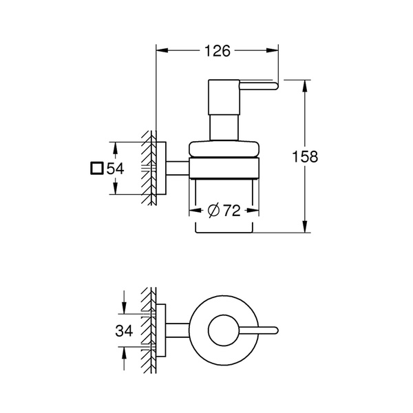 Дозатор рідкого мила Grohe QuickFix Start Cube 41098000 41098000 фото