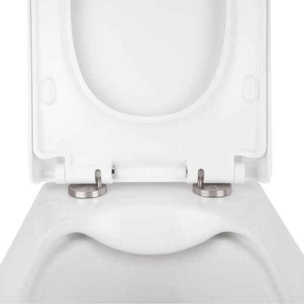 Комплект: Qtap Tern унитаз подвесной QT1733052ERW + Nest комплект инсталляции 4в1 (круглая клавиша Chrome) QT0133M425 + QT0111M11112CRM SD00043022 фото