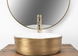 Умывальник (раковина) REA SAMI WHITE BRUSHED GOLD накладной REA-U6630 фото 3