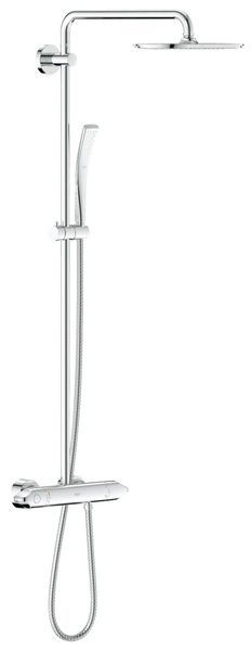 Душевая система наружного монтажа с термостатом Grohe 27472000, Хром 27472000 фото