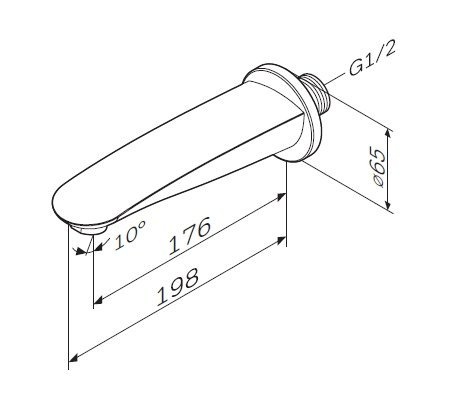 Излив на ванну AM.PM Like F8070000 F8070000 фото