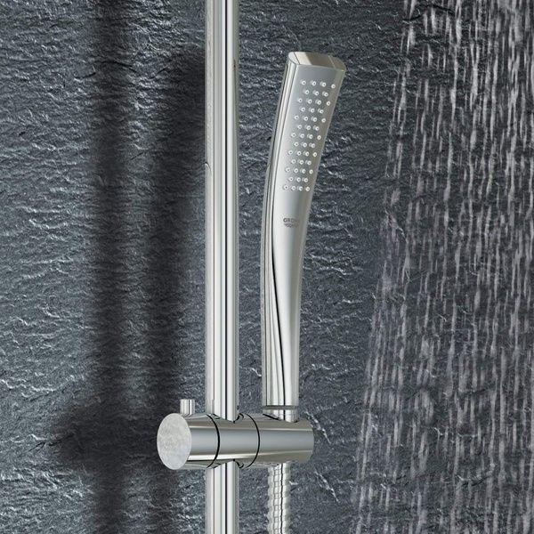 Душевая система наружного монтажа с термостатом Grohe 27472000, Хром 27472000 фото