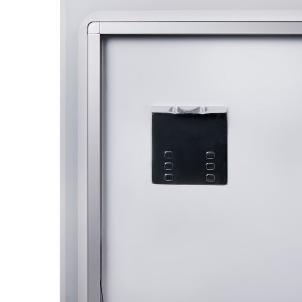Qtap Crow Зеркало настенное прямоугольное, LED touch switch, цифровые часы с линзой, 1000х700 мм SD00045756 фото
