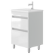 Тумба "Luton - 55" белый (на ножках) с умывальником "Soft-55" Luton Lt-55 Floor-Standing White фото 1