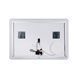 Qtap Crow Зеркало настенное прямоугольное, LED touch switch, цифровые часы с линзой, 1000х700 мм SD00045756 фото 3