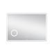 Qtap Crow Зеркало настенное прямоугольное, LED touch switch, цифровые часы с линзой, 1000х700 мм SD00045756 фото 6