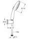 Душовий набір з тримачем, 2 режими струменю Grohe QuickFix Vitalio Start 110 27950001 27950001 фото 7