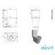 DEVIT 3110120 FRESH Компакт короткий безободковый, тонкая Крышка soft-close 491777 фото 2