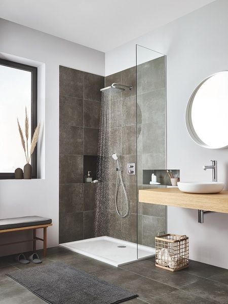Grohtherm Термостат для душу з перемикачем на 2 положення верхній/ручний душ (24079000) 24079000 фото