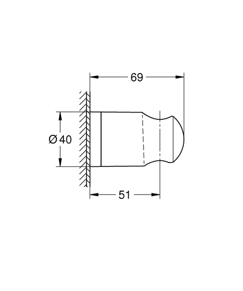 Тримач ручного душа Grohe QuickFix Vitalio Universal 27958001 27958001 фото