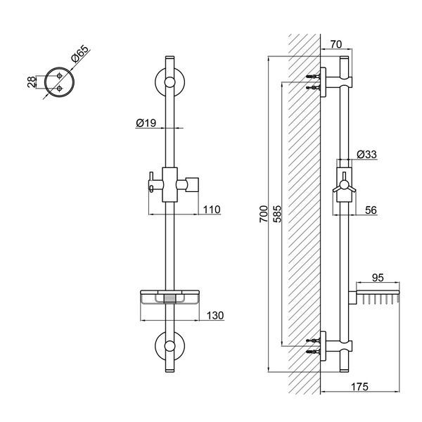 Стійка для душу Sprha 003 Chrome Qtap SD00031253 фото