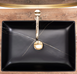 Умывальник (раковина) REA INGA BLACK MARBLE MAT накладной черный матовый REA-U8006 фото 4