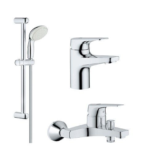 Комплект смесителей для ванны Grohe 121624 S Bau Flow 121624S фото