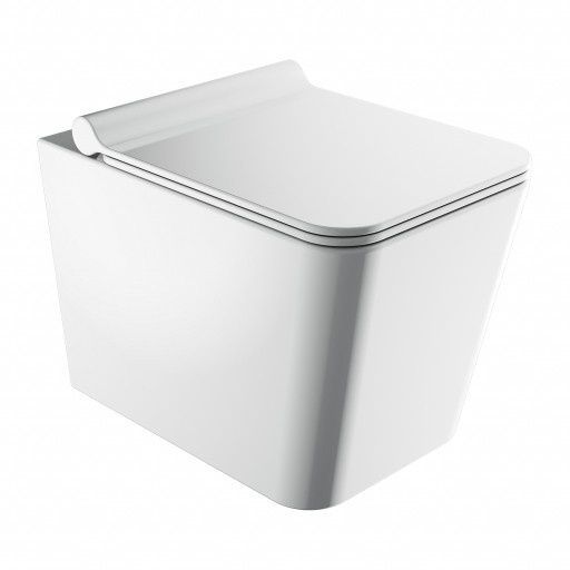 Унитаз Omnires Boston 53x36 rimless подвесной, сиденье дюропласт, white gloss (BOSTONMWBP) BOSTONMWBP фото