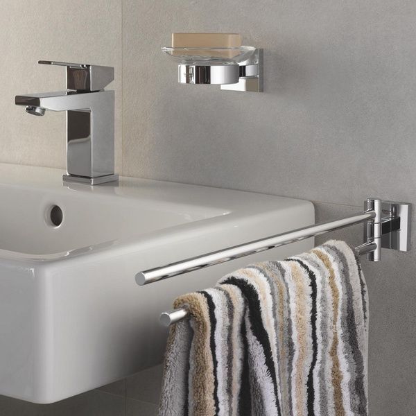 Двойной держатель для полотенец Grohe QuickFix Start Cube 40976000 40976000 фото