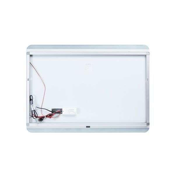 Дзеркало Tern настінне прямокутне, LED кнопковий вимикач, 800х600 мм Qtap SD00045759 фото