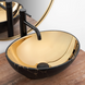 Умывальник (раковина) REA SOFIA IN MARBLE MAT BLACK GOLD накладной REA-U8011 фото 2