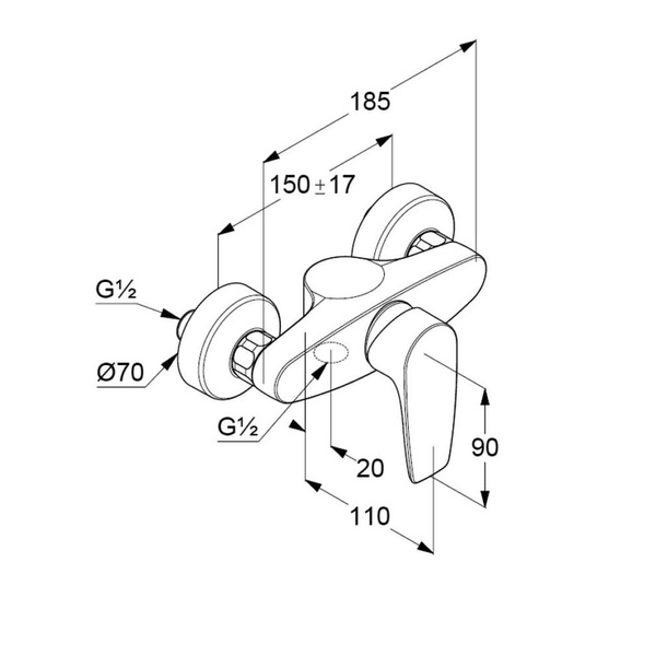 348410575 PureSolid смеситель д/душа 348410575 фото