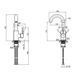 Lidz Aria 015F2 Смеситель для кухни (k35) Nickel (12 32) SD00041046 фото 2