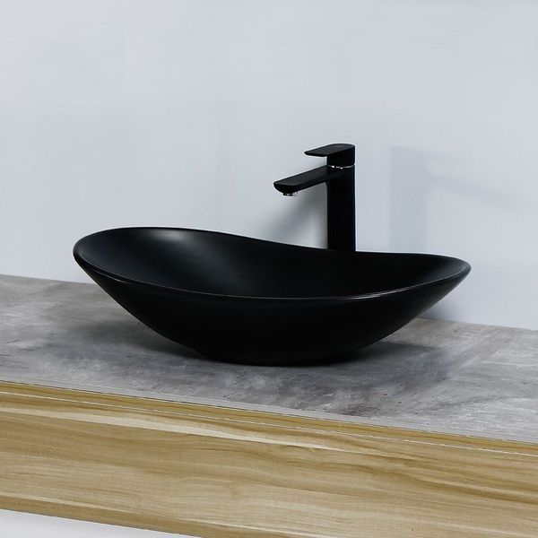 Умывальник (раковина) REA ROYAL 60 BLACK MAT накладной черный REA-U0442 фото