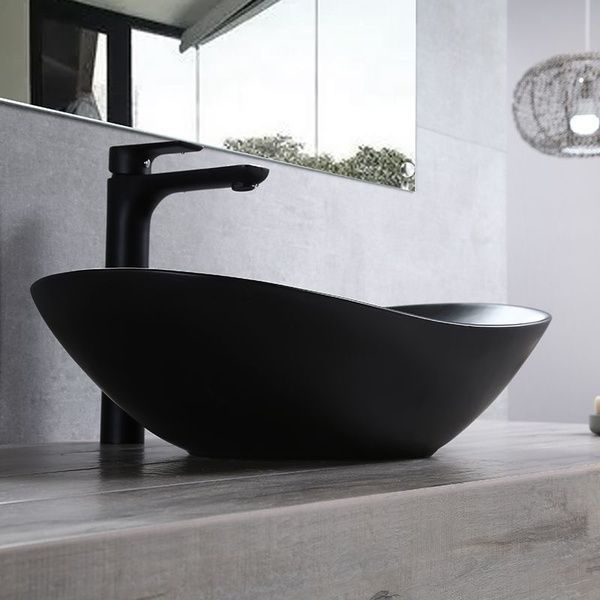 Умывальник (раковина) REA ROYAL 60 BLACK MAT накладной черный REA-U0442 фото