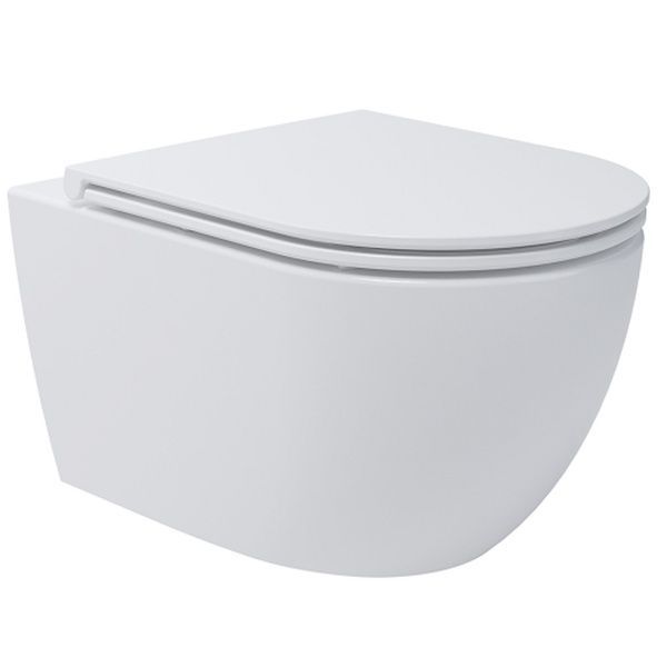Devit DO IT 4010510 Подвесной безободковый унитаз с крышкой soft-close, Vortex Flush, белый глянец 551012 фото