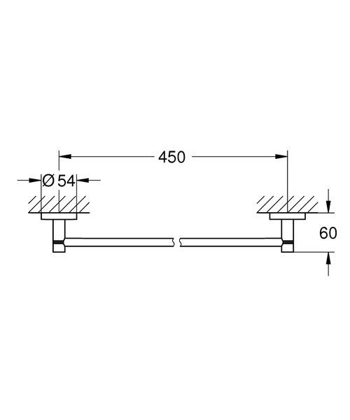 Полотенцедержатель Grohe QuickFix Start 41197DC0 41197DC0 фото