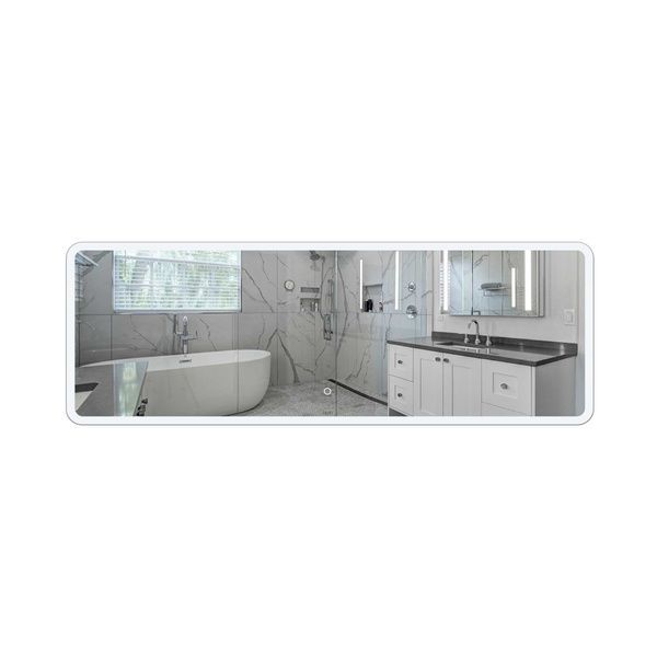 Дзеркало Tern настінне прямокутне, LED touch switch, bluetooth, 1400х500 мм Qtap SD00045764 фото