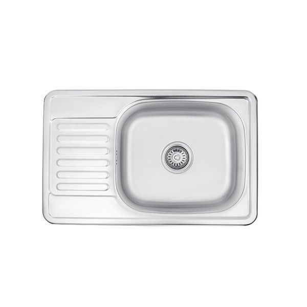 Кухонна мийка Kroner KRP Satin-6642 (0,8 мм) CV025281 фото