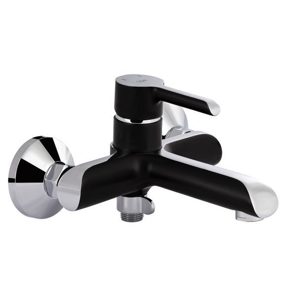 Qtap Grand 006 Смеситель для ванны короткий излив Black (k35) SD00039606 фото