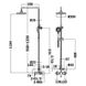 Душова система зовнішнього монтажу Strohm Teka MANACOR 84.298.12.00, Хром 84.298.12.00 фото 2