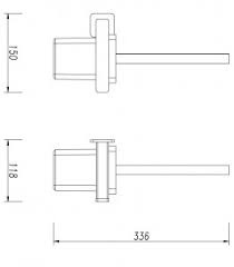 Набір аксесуарів Omnires Nelson anthracite (NL80214GR+NL80510GR+NL80620GR) NL80214GR+NL80510GR+NL80620GR фото