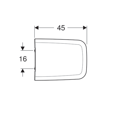Сидіння для унітазу Geberit 571910000 iCon Square, дюропластове, металеві петлі, із Soft-close, колір білий 571910000 фото