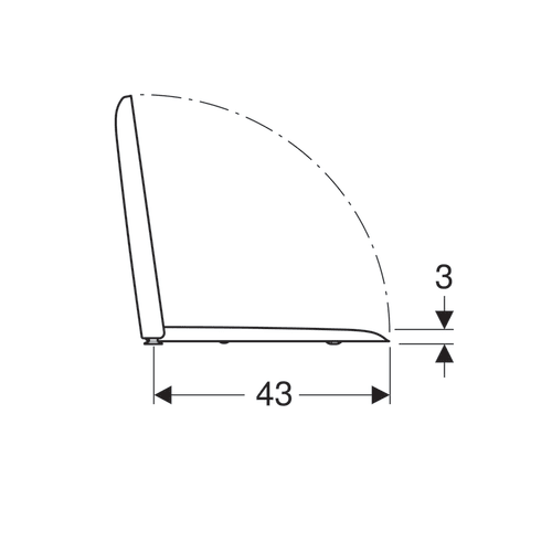 Сидіння для унітазу Geberit 571910000 iCon Square, дюропластове, металеві петлі, із Soft-close, колір білий 571910000 фото