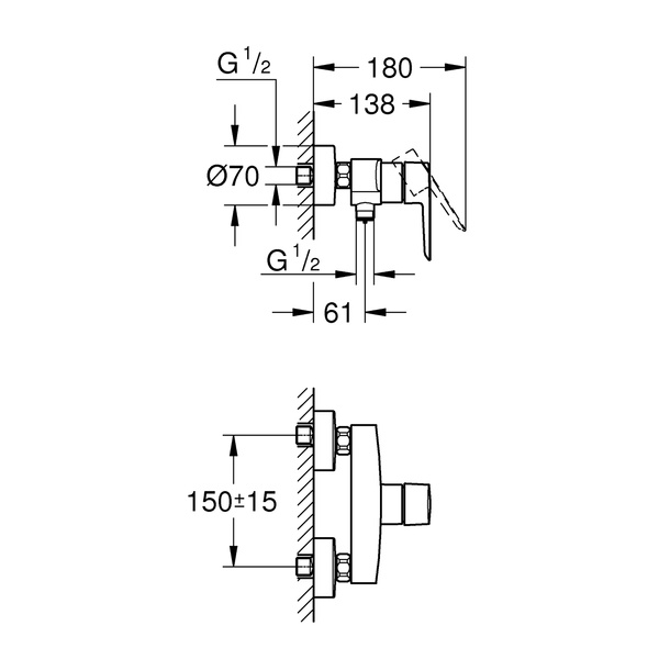 Змішувач для душу Grohe QuickFix Start 24208002 24208002 фото