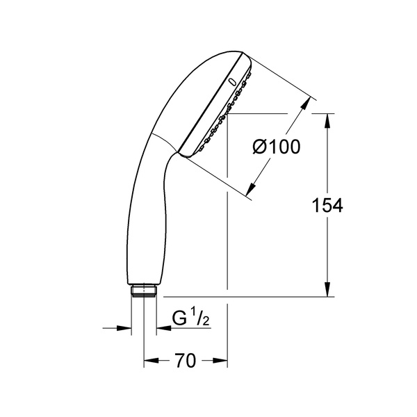 Лейка для ручного душа Grohe New Tempesta 100 27852001 27852001 фото