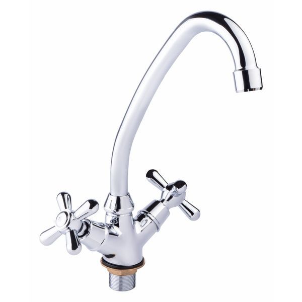 Lidz Dominox 271F Змішувач для кухні двохвентильний Chrome (15) SD00041638 фото