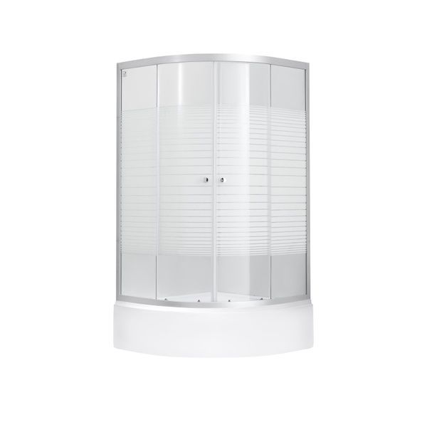Набор Lidz душевая кабина Wieza SC80x80.SAT.MID.L высота 175 см + поддон KAPIELKA ST80x80x26 с панелью SD00050778 фото